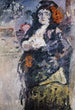 Carmencita Portret van Charlotte Berend-Corinth in Spaans kostuum - Lovis Corinth — weergave van het kunstwerk