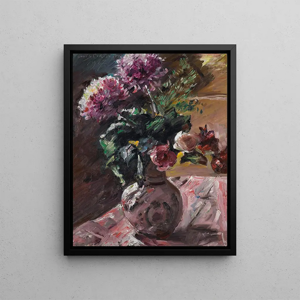 Lovis Corinth - Chrysanthemen Und Rosen Im Krug Chrysanthemums And Roses In A Pitcher.webp