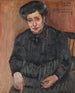 Portret van de schoonmoeder van de kunstenaar - Lovis Corinth — weergave van het kunstwerk