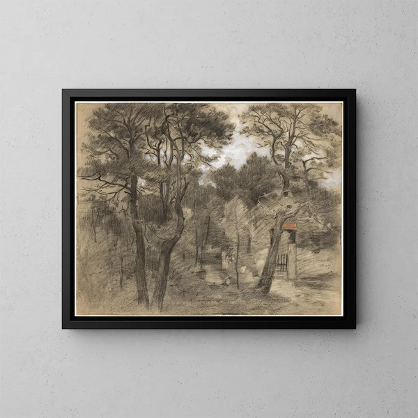 Landschap - Lovis Corinth — ingelijst kunstwerk aan de muur