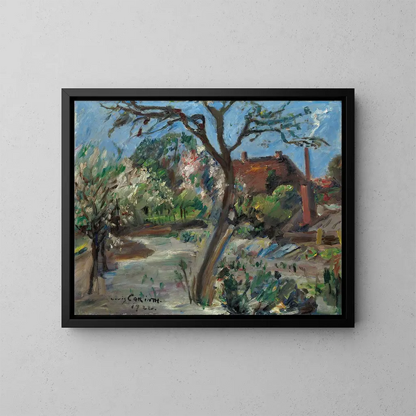 Landschap aan het begin van de lente - Lovis Corinth — ingelijst kunstwerk aan de muur