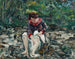 Meis in de beek - Lovis Corinth — weergave van het kunstwerk