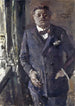 Portrait van de Rijksvoorzitter Friedrich Ebert - Lovis Corinth — weergave van het kunstwerk