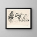 satyrs, een nimf, een faun en een groep varkens - Lovis Corinth — ingelijst kunstwerk aan de muur