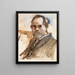 Zelfportret - Lovis Corinth — ingelijst kunstwerk aan de muur