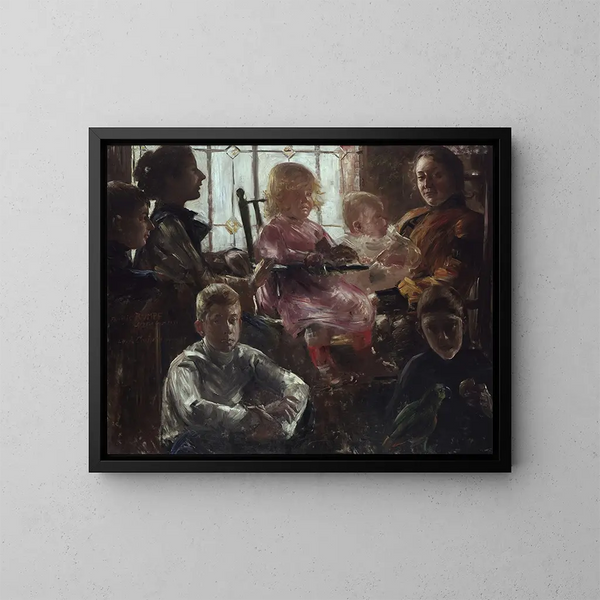 De familie van de schilder Fritz Rumpf - Lovis Corinth — ingelijst kunstwerk aan de muur