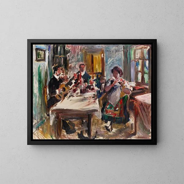 Farmhouse Room Tyrolean - Lovis Corinth — framed artwork on a wall
