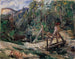 Landschapschilderij met Tiroler landschap en brug - Lovis Corinth — weergave van het kunstwerk