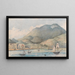 Vue de Hobart, Tasmanië - Lt Gen Charles Emilius Gold — ingelijst kunstwerk aan de muur