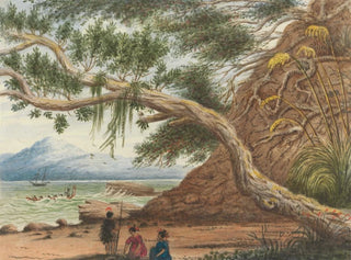 Lt Gen Charles Emilius Gold - View near Auckland Maori Warrior and Women.webp