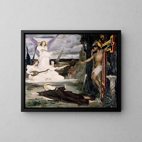 The Vision - Luc-Olivier Merson — framed artwork on a wall
