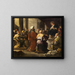 De Christus onder de artsen - Luca Giordano — ingelijst kunstwerk aan de muur