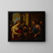 De Christus en de overspelige vrouw - Luca Giordano — ingelijst kunstwerk aan de muur