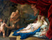 Jupiter en Antiope - Luca Giordano — weergave van het kunstwerk
