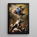 La Chute des anges rebelles - Luca Giordano — ingelijst kunstwerk aan de muur