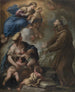 De Maagd en het Kind dat verschijnt aan Sint Franciscus van Assisi - Luca Giordano — weergave van het kunstwerk