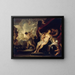 Venus, Mars en de smederij van Vulcanus - Luca Giordano — ingelijst kunstwerk aan de muur