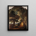 Landschap met Christus - Lucas Achtschellinck — ingelijst kunstwerk aan de muur