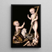 Adoratie van het Kind Jezus door Sint Johannes de Doper - Lucas Cranach de Oude | Reproduction — ingelijst kunstwerk aan de muur