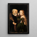 Een slecht passend paar - Lucas Cranach de Oude — ingelijst kunstwerk aan de muur