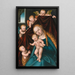 Maagd met Kind met de jonge Sint-Jan de Doper en engelen - Lucas Cranach de Oude — ingelijst kunstwerk aan de muur