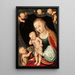 Maagd met Kind met de jonge Sint-Jan de Doper - Lucas Cranach de Oude — ingelijst kunstwerk aan de muur