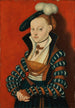 Portret van Christiane d'Eulenau - Lucas Cranach de Oude — weergave van het kunstwerk