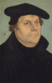 Portret van Martin Luther - Lucas Cranach de Oude — ingelijst kunstwerk aan de muur