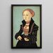 Portret van de Elektricien Sibylle van Saksen 1510-1569 - Lucas Cranach de Oude — ingelijst kunstwerk aan de muur