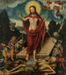 De opstanding van Christus en de triomf over de dood en de duivel - Lucas Cranach de Oude — weergave van het kunstwerk