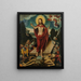 De opstanding van Christus en de triomf over de dood en de duivel - Lucas Cranach de Oude — ingelijst kunstwerk aan de muur