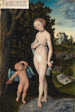 Venus with Cupid flying with honey - Lucas Cranach the Elder — artwork view