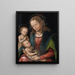 Maagd met Kind, vereerd door Sint-Jan de Doper - Lucas Cranach de Oude — ingelijst kunstwerk aan de muur