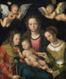 Maagd met Kind met de heiligen Catharina en Barbara - Lucas Cranach de Oude — weergave van het kunstwerk