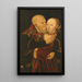 Amants mal assortis - Lucas Cranach le Jeune — ingelijst kunstwerk aan de muur