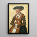 Portret van een dame - Lucas Cranach de Jonge — ingelijst kunstwerk aan de muur