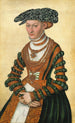 Portret van een dame - Lucas Cranach de Jonge — weergave van het kunstwerk