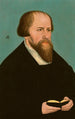Portret van Caspar Cruciger - Lucas Cranach de Jonge — weergave van het kunstwerk