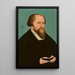 Portret van Caspar Cruciger - Lucas Cranach de Jonge — ingelijst kunstwerk aan de muur