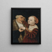 Les amants mal assortis - Lucas Cranach le Jeune — framed artwork on a wall