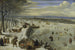 Uitzicht op Antwerpen met de Bevroren Schelde - Lucas van Valckenborch — weergave van het kunstwerk