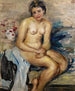 Sitting nude painting - Luce Boyals — artwork view