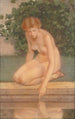 Près d'une claire fontaine - Lucia Fairchild Fuller — weergave van het kunstwerk