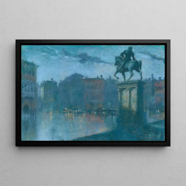 Lucien LvyDhurmer - Campo Santi Giovanni e Paolo Venice at dusk.webp