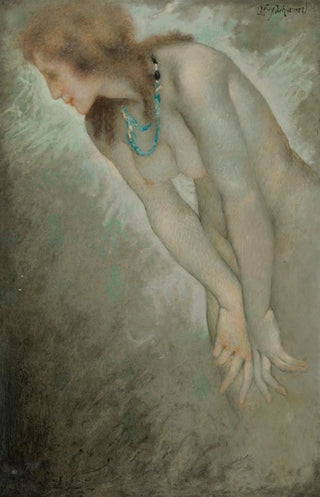 Lucien LvyDhurmer - Femme nue portant un collier.webp