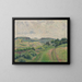 Een glooiend landschap - Lucien Pissarro — ingelijst kunstwerk aan de muur