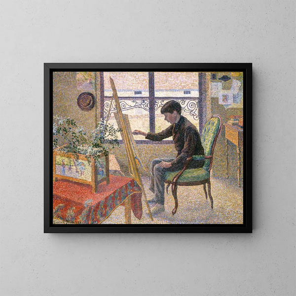 Interior Workshop Painting - Lucien Pissarro — framed artwork on a wall
