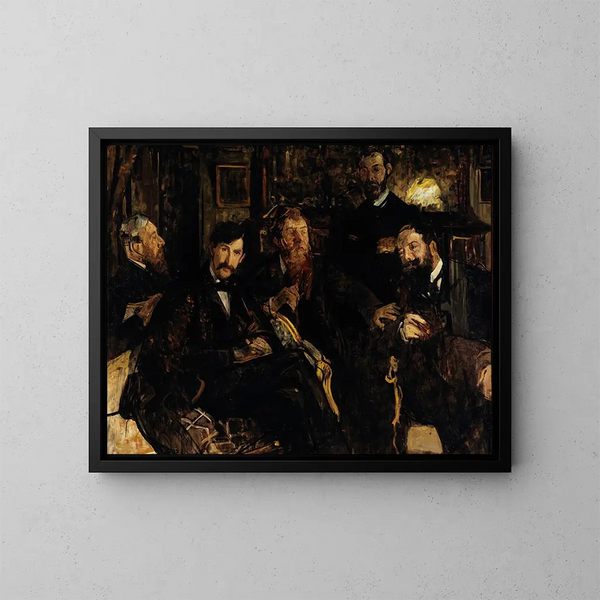 The Friends - Lucien Simon — framed artwork on a wall