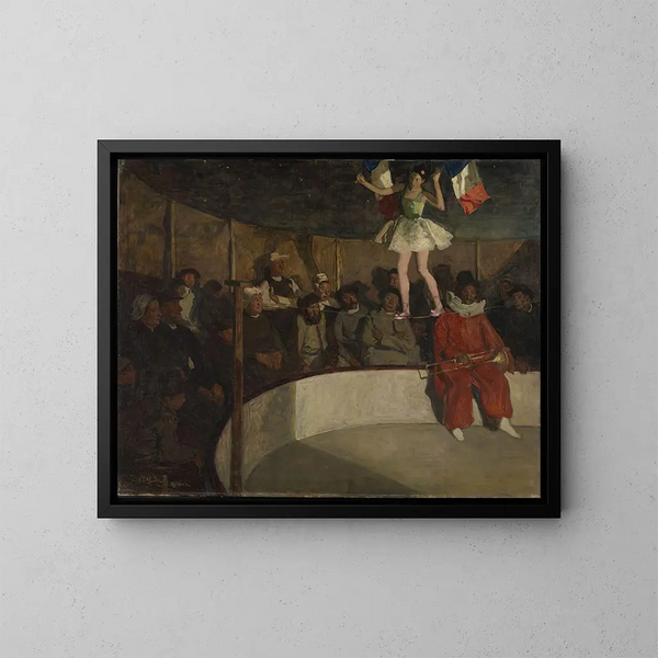 Circus de marché en Bretagne - Lucien Simon — framed artwork on a wall