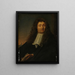 Self-portrait - Ludolf Bakhuizen — framed artwork on a wall